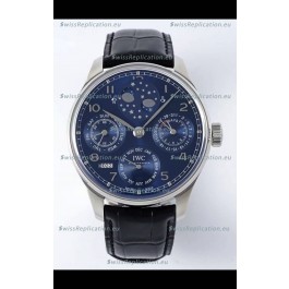 IWC Portuguese Perpetual Calendar Stainless Steel Swiss Replica Watch REF. IW503401