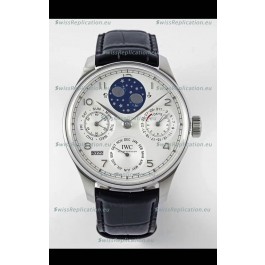 IWC Portuguese Perpetual Calendar Stainless Steel Swiss Replica Watch REF. IW503406