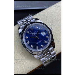 Rolex Datejust 126334 41MM ETA 3235 Swiss 1:1 Mirror Replica Watch in 904L Steel - Blue Dial