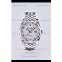 Rolex Datejust 126334 41MM ETA 3235 Swiss 1:1 Mirror Replica Watch in 904L Steel - Pearl Dial