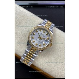 Rolex Datejust 278383 31MM Swiss Replica in 904L Steel Two Tone Yellow Gold Pearl Dial 1:1 Mirror Replica
