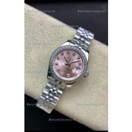 Rolex Datejust 279174 28MM Swiss Replica in 904L Steel in Pink Dial - 1:1 Mirror Replica