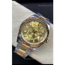 Rolex Sky-Dweller Oystersteel and Yellow Gold Oyster 42MM 1:1 Mirror Replica Watch 