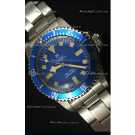 Tudor Oyster Prince Vintage 200M Blue Dial Squre Markers Swiss 1:1 Mirror Replica Watch 
