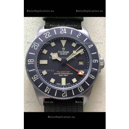 Tudor Pelagos FXD GMT Titanium Casing 1:1 Mirror Replica Black Dial in Green Nato Strap