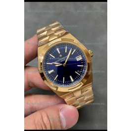 Vacheron Constantin Overseas Rose Gold 1:1 Mirror Replica Watch Blue Dial 