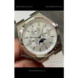 Vacheron Constantin Overseas Perpetual Calendar Ultra-Thin Steel Dial with Steel Strap