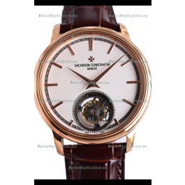 Vacheron Constantin Traditionelle Swiss Tourbillon Rose Gold 1:1 Mirror Replica Watch 