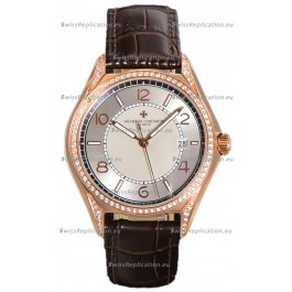 Vacheron Constantin Fiftysix Edition 904L Steel Rose Gold 1:1 Mriror Replica Creme Dial
