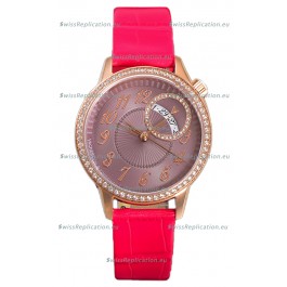 Vacheron Constantin Egerie Muse Rose Gold Casing in Brown Dial Swiss Replica