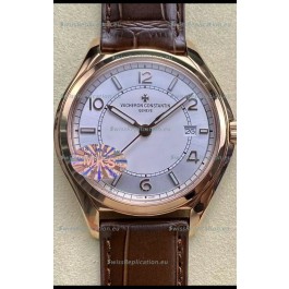 Vacheron Constantin Fiftysix Edition Rose Gold Steel 1:1 Mriror Replica White Dial 