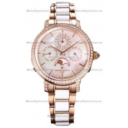 Vacheron Constantin Traditionelle Perpetual Calendar Ultra-Thin Rose Gold Swiss Replica 
