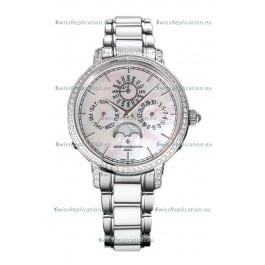 Vacheron Constantin Traditionelle Perpetual Calendar Ultra-Thin Steel Swiss Replica