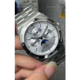 Vacheron Constantin Overseas Perpetual Calendar Ultra-Thin Steel Dial with Steel Strap