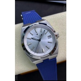 Vacheron Constantin Overseas 1:1 Mirror Swiss Replica Watch in Steel Dial - Rubber Strap