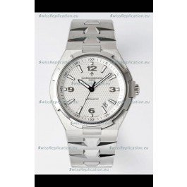 Vacheron Constantin Overseas 1:1 Mirror Swiss Replica Watch in White Dial - Steel Strap