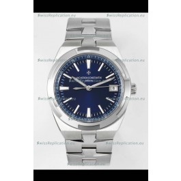 Vacheron Constantin Overseas 1:1 Mirror Swiss Replica Watch in Steel Blue Dial 