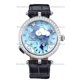 Van Cleef & Arpels Donde Des Papillons Stainless Steel Casing Swiss Movement Replica Watch 