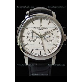 Vacheron Constantin Traditionnelle Day Date Steel Swiss Replica Watch 