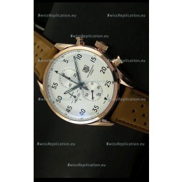 Tag Heuer Carrera 1887 SpaceEX Edition Japanese Quartz Watch in Pink Gold