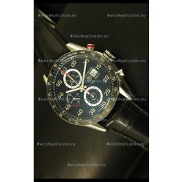 Tag Heuer Carrera Calibre 1887 Black Dial Watch - 1:1 Mirror Replica 
