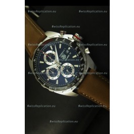 Tag Heuer Calibre 16 Stainless Steel Watch in Black Dial