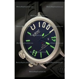 U Boat U-1001 Edition Japanese Drive Automatic Steel Watch in Green Markers