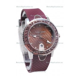 Ulysse Nardin Lady Diver Starry Night Replica Watch in Brown Dial