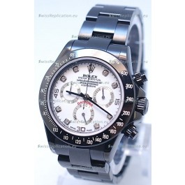 Rolex Cosmograph Project X Editions Black Out Daytona Swiss Replica Watch in Diamond Markers