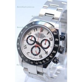 Rolex Project X Daytona Limited Edition Series II Cosmograph MonoBloc Cerachrom Swiss Watch in White Dial