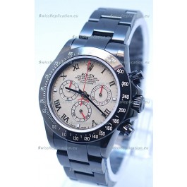 Rolex Daytona Cosmograph Project X Design Black Out Edition Series II Swiss Watch in Pink Pearl Dial 