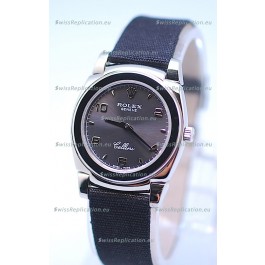 Rolex Cellini Cestello Ladies Swiss Watch in Grey Silver Face