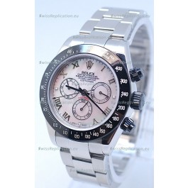 Rolex Project X Daytona Limited Edition Series II Cosmograph MonoBloc Cerachrom Swiss Watch in Pink Pearl Dial