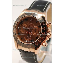Rolex Daytona Monobloc Cerachrome Everose Swiss Watch - 1:1 Mirror Replica
