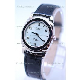 Rolex Cellini Cestello Ladies Swiss Replica Watch in Silver Dial