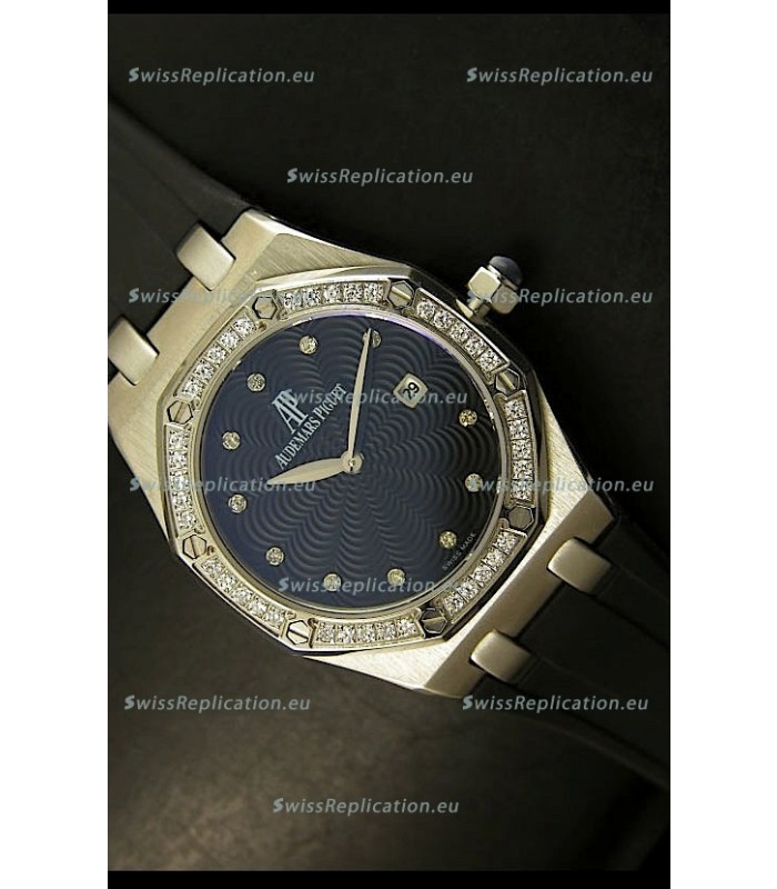 Audemars Piguet Royal Oak Ladies Quartz Replica Watch in Steel Case