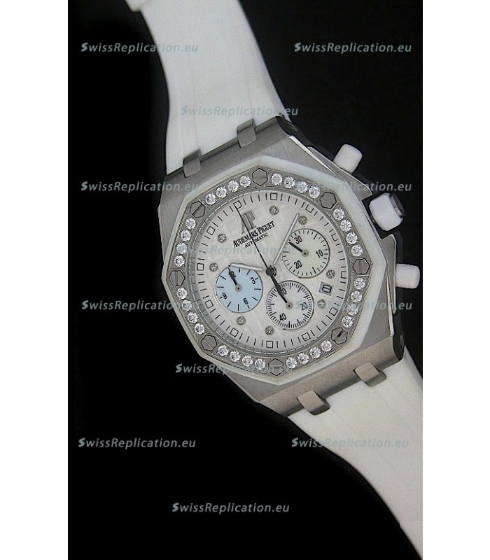 Audemars Piguet Royal Oak Offshore Lady Alinghi Swiss Watch in White Dial