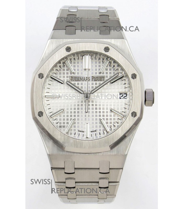 Royal Oak 15510 Steel Dial FREE SPRUNG MVMNT Super Clone Watch 
