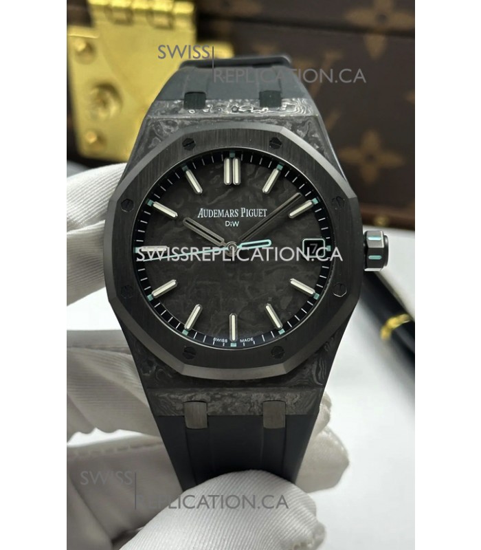 Royal Oak Aqua Voidline DiW 15500 Black Carbon Super Clone Watch 