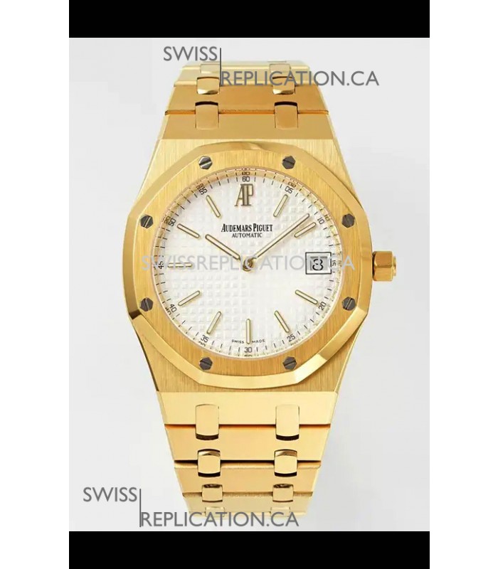 Royal Oak Jumbo 15202BA Yellow Gold Casing 39MM Super Clone Watch 