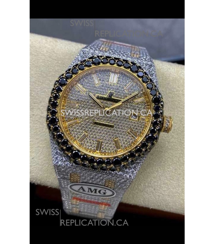 Royal Oak 15400 Iced Out Super Clone Edition 2 Super Clone Watch 
