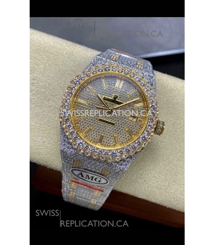 Royal Oak 15400 Iced Out Super Clone Edition 3 Super Clone Watch 