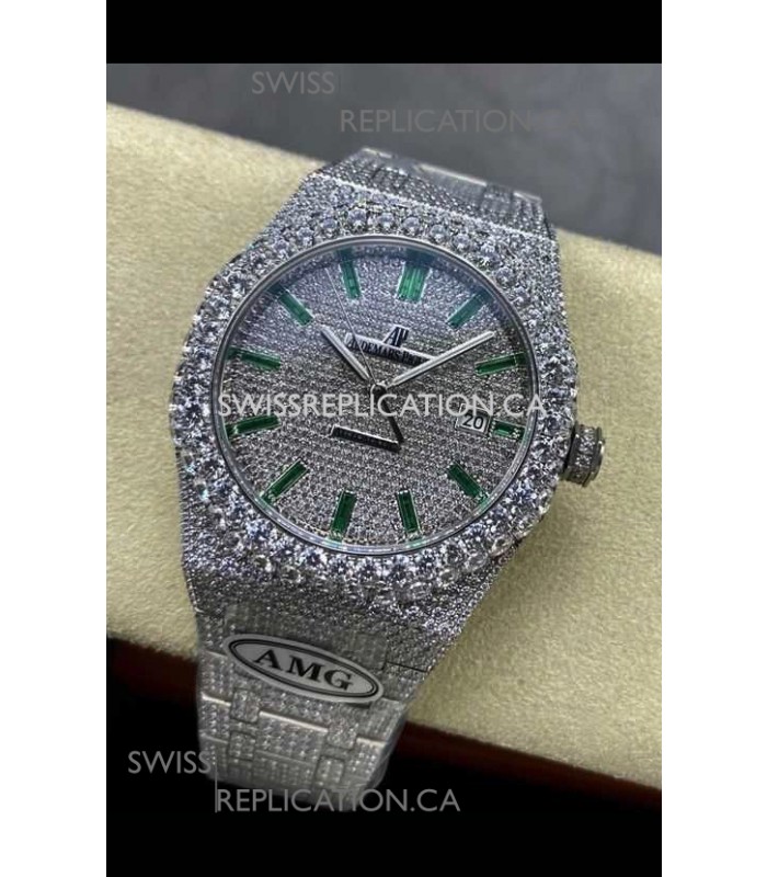 Royal Oak 15400 Iced Out Super Clone Edition 5 Super Clone Watch 