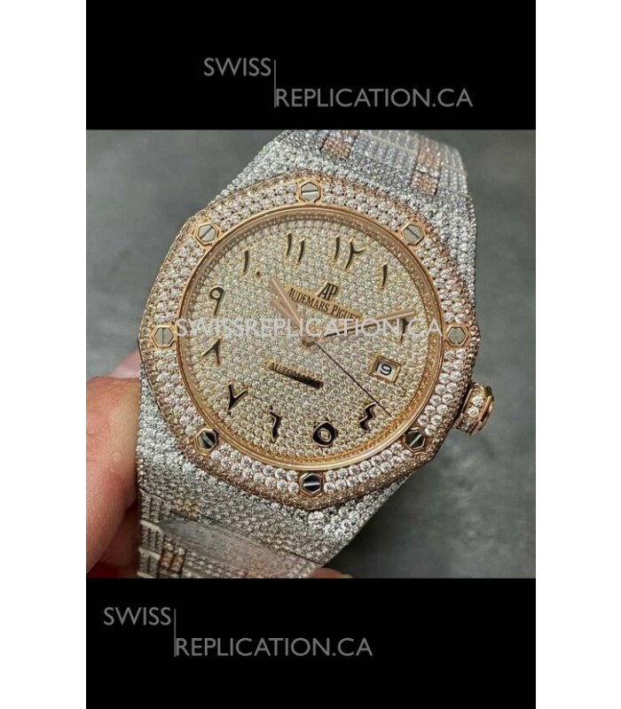 Royal Oak 15400 Iced Out Super Clone Edition 7 Super Clone Watch 