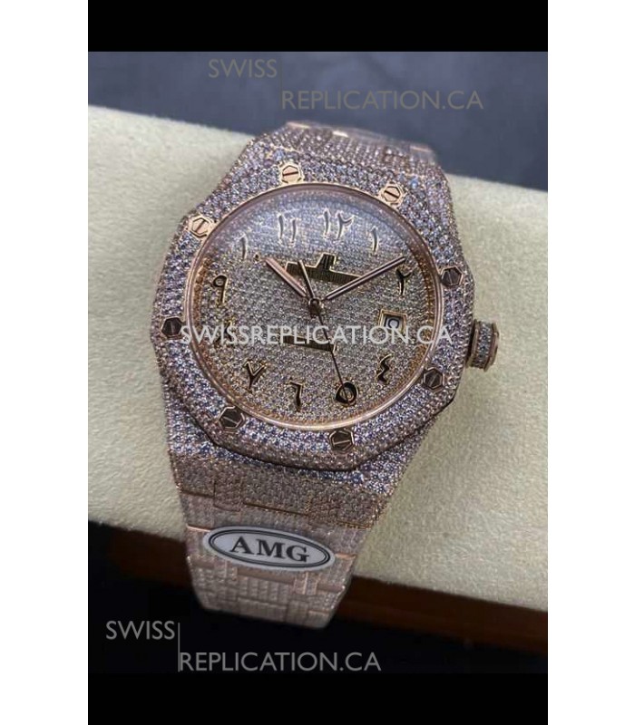 Royal Oak 15400 Iced Out Super Clone Edition 10 Super Clone Watch 