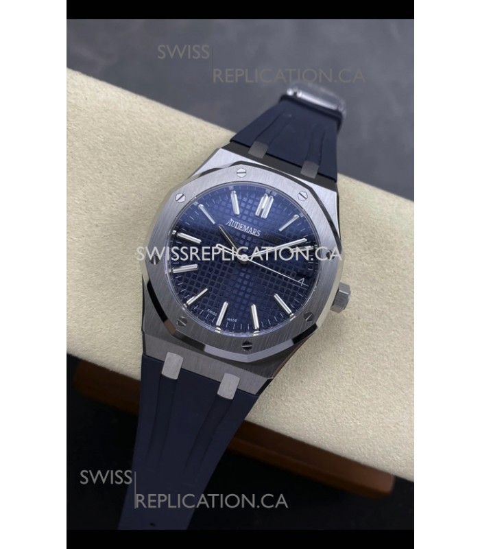 Royal Oak 15510 41mm Blue Dial Super Clone Watch 