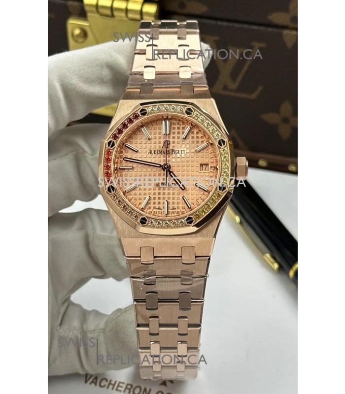 Royal Oak 37MM Champange Dial Watch in 3120 Movement Super Clone Watch 