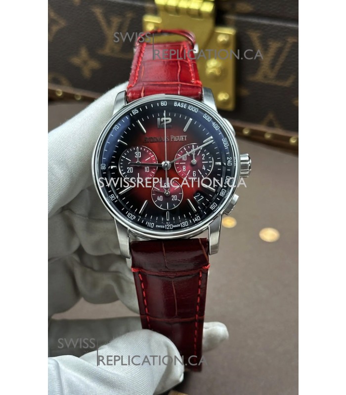 AP CODE 11.59 26393ST Chrono Red Dial Super Clone Watch 
