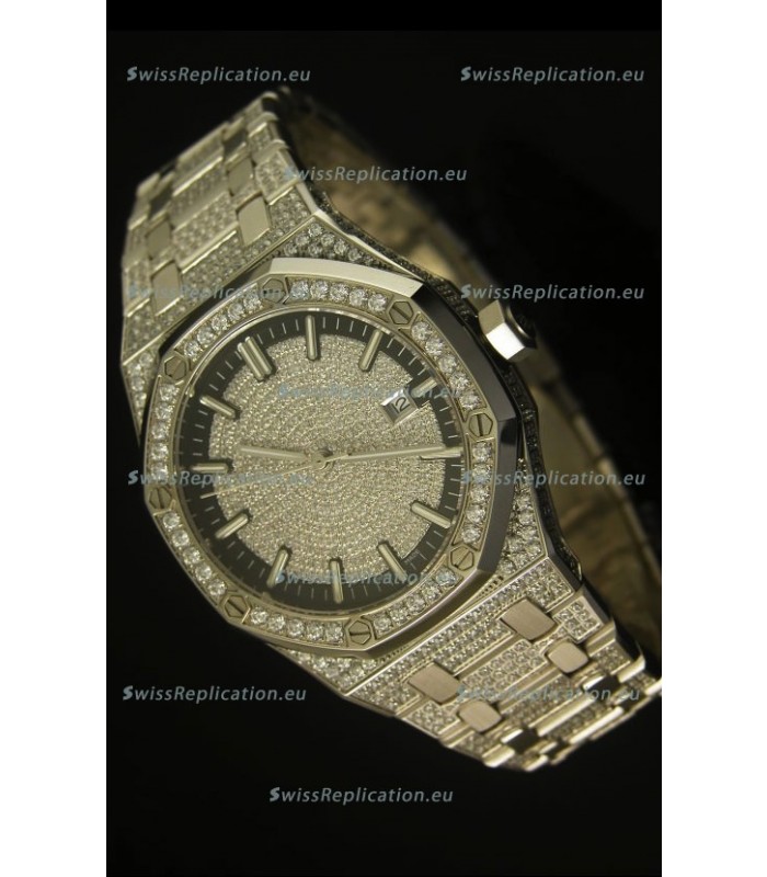 Audemars Piguet Royal Oak Diamonds Swiss Watch 