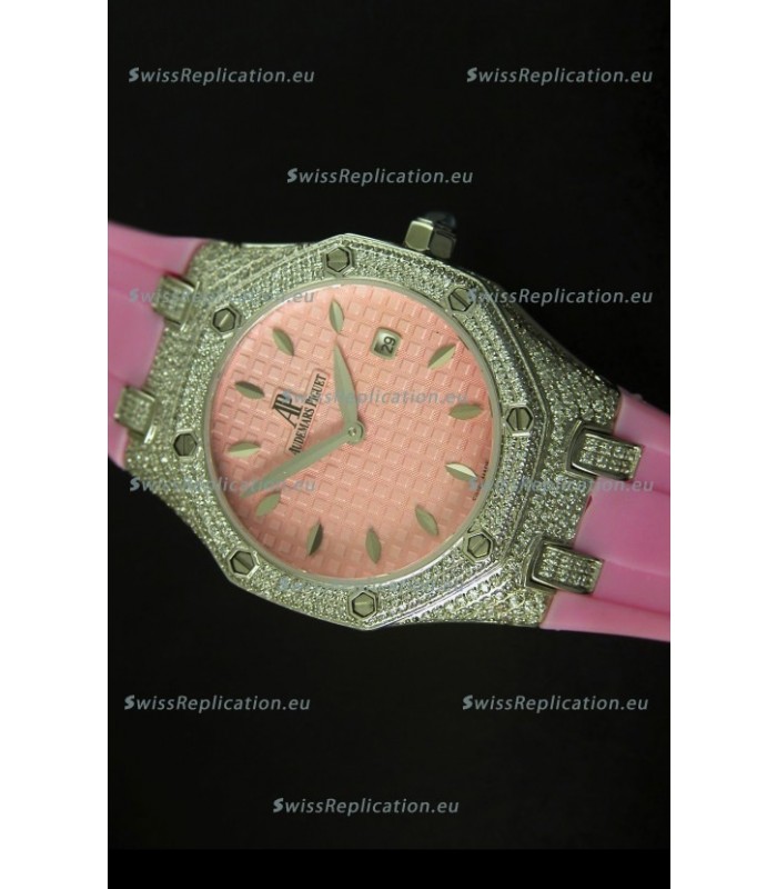 Audemars Piguet Royal Oak Ladies Watch in Pink 